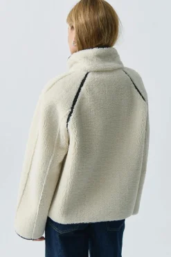 Best Gina Tricot Reversible teddy jacket Wit