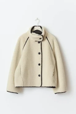 Best Gina Tricot Reversible teddy jacket Wit