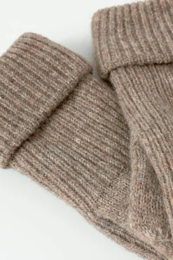 Clearance Gina Tricot Rib mittens Beige