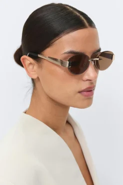 New Gina Tricot Rimless sunglasses Goud