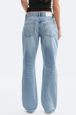 Discount Gina Tricot Rivet rebel jeans Blauw
