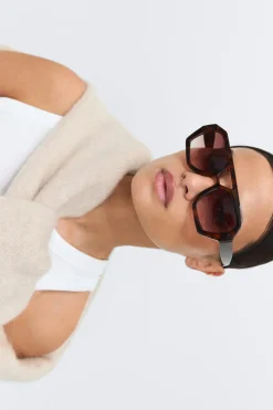 Online Gina Tricot 70s sunglasses Bruin