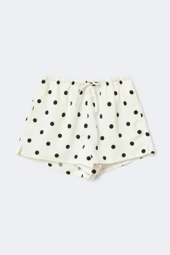 Best Gina Tricot Satin drawstring shorts Zwart