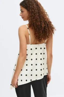 Gina Tricot Satin singlet Wit