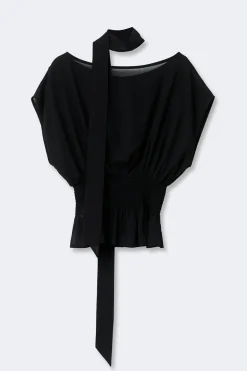 New Gina Tricot Scarf blouse Zwart
