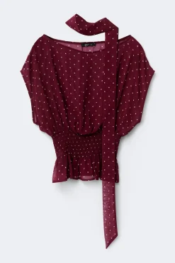 Gina Tricot Scarf blouse Rood