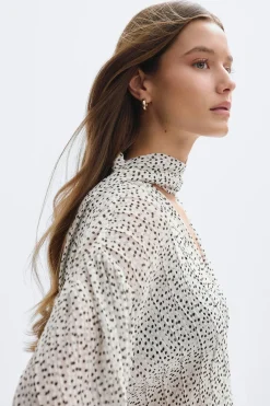 Online Gina Tricot Scarf blouse Zwart