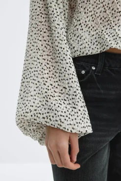 Online Gina Tricot Scarf blouse Zwart