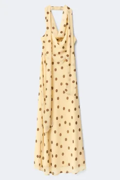 Outlet Gina Tricot Scarf maxi dress Geel