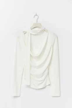 Online Gina Tricot Scarf top Wit