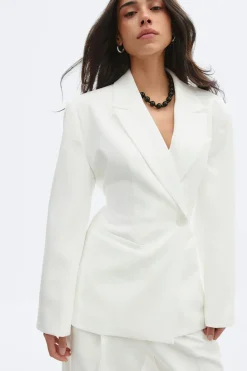 Hot Gina Tricot Shaped blazer Wit