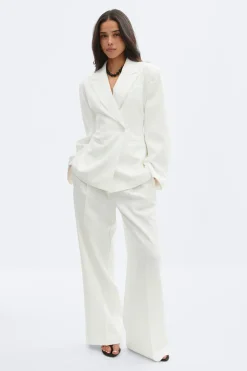 Hot Gina Tricot Shaped blazer Wit