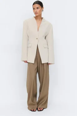Clearance Gina Tricot Shaped blazer Beige
