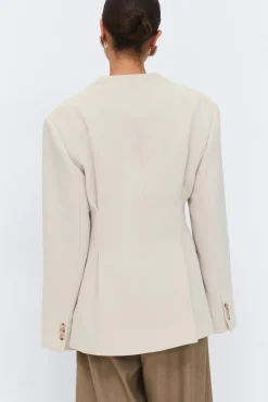 Clearance Gina Tricot Shaped blazer Beige