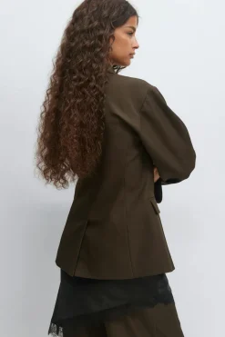 Clearance Gina Tricot Shaped blazer Bruin