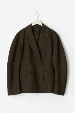 Clearance Gina Tricot Shaped blazer Bruin