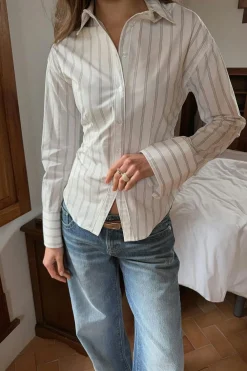 Discount Gina Tricot Shaped blouse Wit