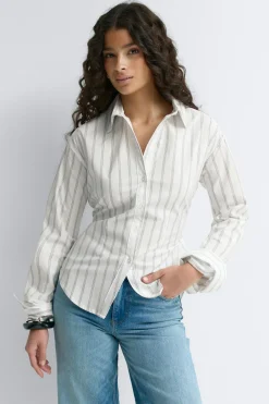 Discount Gina Tricot Shaped blouse Wit