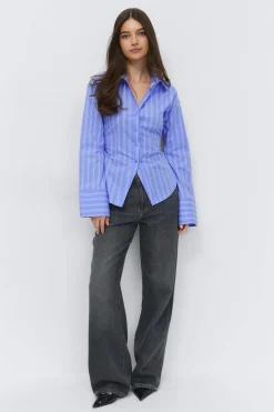 Hot Gina Tricot Shaped blouse Blauw