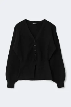 Best Gina Tricot Shaped knitted cardigan Zwart