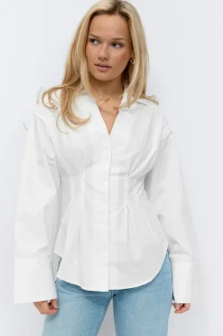 Gina Tricot Shaped shirt Wit