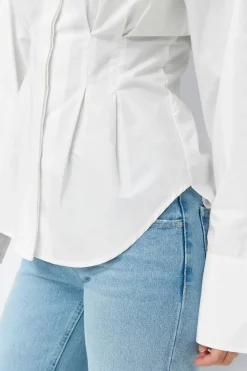 Gina Tricot Shaped shirt Wit
