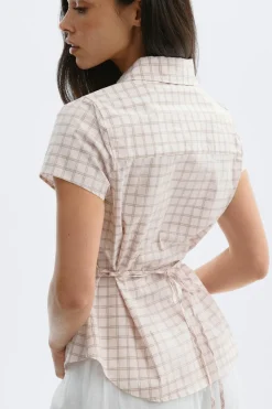 Outlet Gina Tricot Shaped shirt Roze