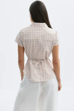 Outlet Gina Tricot Shaped shirt Roze
