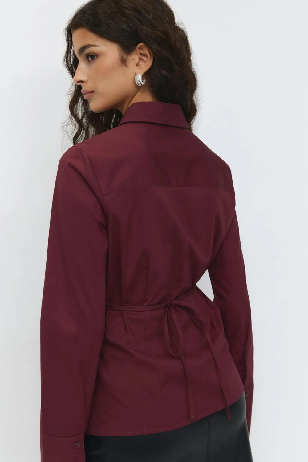 Hot Gina Tricot Shaped tie blouse Rood
