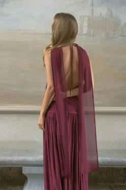 Best Gina Tricot Shawl maxi dress Rood