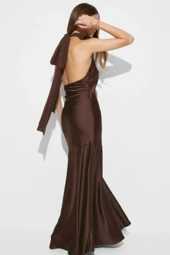 Best Gina Tricot Shawl maxi dress Bruin