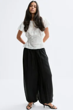 Online Gina Tricot Sheer balloon trousers Zwart