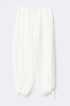 Clearance Gina Tricot Sheer balloon trousers Wit