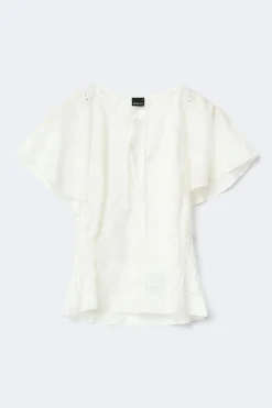 Sale Gina Tricot Sheer blouse Wit