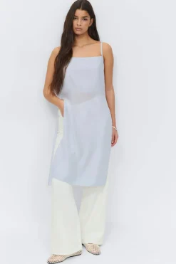 Outlet Gina Tricot Sheer dress Blauw