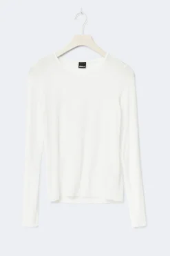New Gina Tricot Sheer long sleeve top Wit