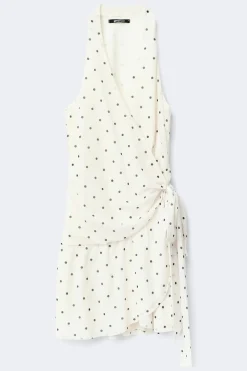 Best Gina Tricot Sheer wrap dress Zwart