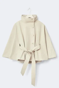 Discount Gina Tricot Short cape trench jacket Beige