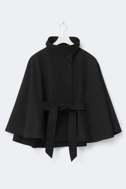 Best Gina Tricot Short cape trench jacket Zwart