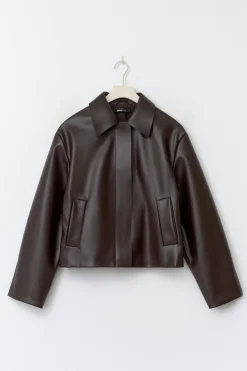 Online Gina Tricot Short pu jacket Rood