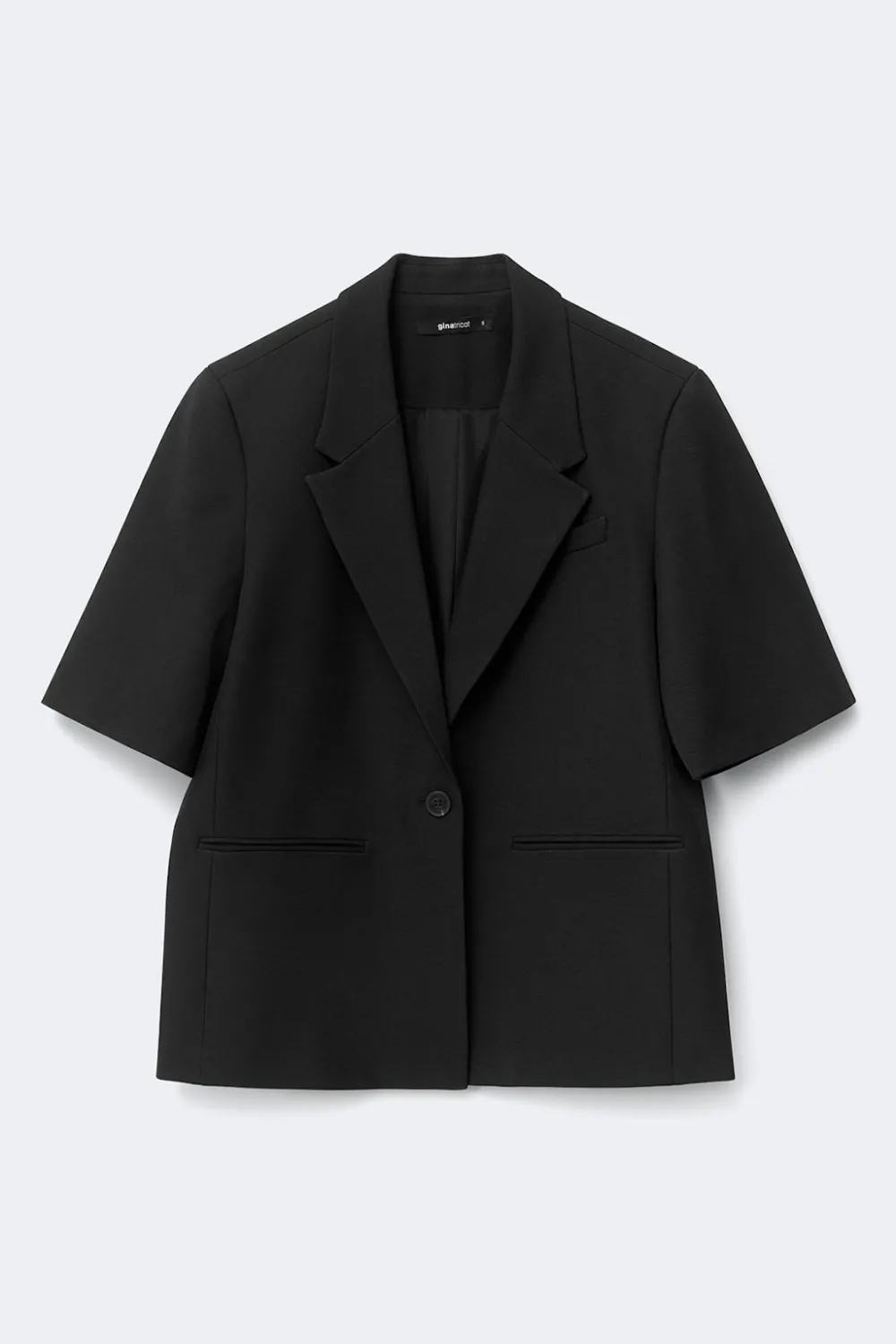 New Gina Tricot Short sleeve blazer Zwart