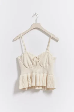 Sale Gina Tricot singlet Wit