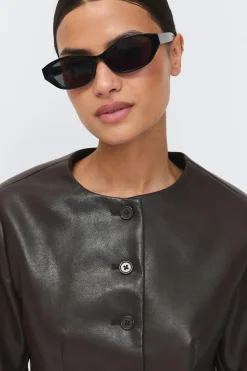 Discount Gina Tricot Slim cat eye sunglasses Zwart