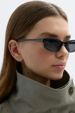 Discount Gina Tricot Slim cateye sunglasses Zwart