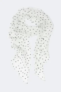 Gina Tricot Slim chiffon scarf Wit