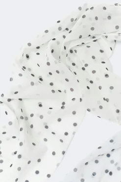 Gina Tricot Slim chiffon scarf Wit