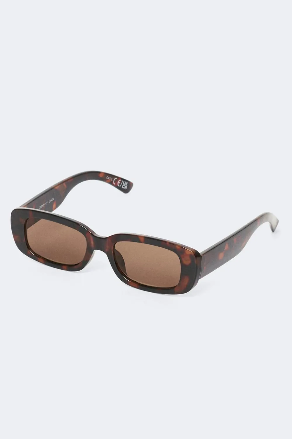Hot Gina Tricot Slim rectangular sunglasses Bruin