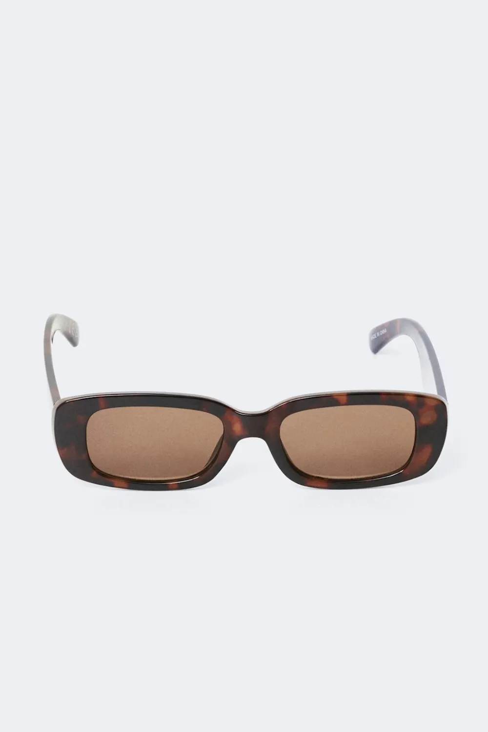 Hot Gina Tricot Slim rectangular sunglasses Bruin