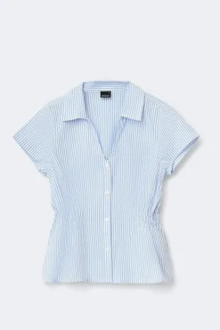 Discount Gina Tricot Smock blouse Blauw