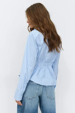 Sale Gina Tricot Smock blouse Blauw